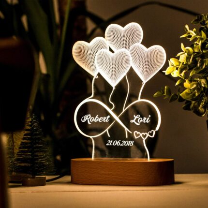 Our Eternal Love 3D Led Night Light